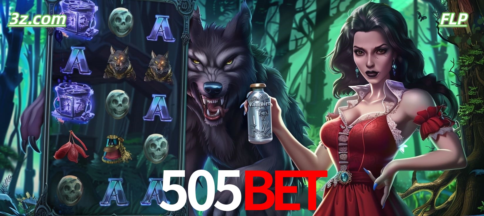 Slots online tema de lobisomem e vampira no 505bet cassino Brasil