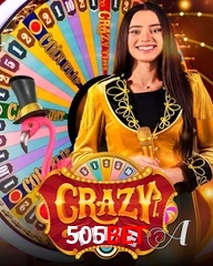Crazy Time live game no 505bet cassino com entretenimento ao vivo para jogadores do Brasil