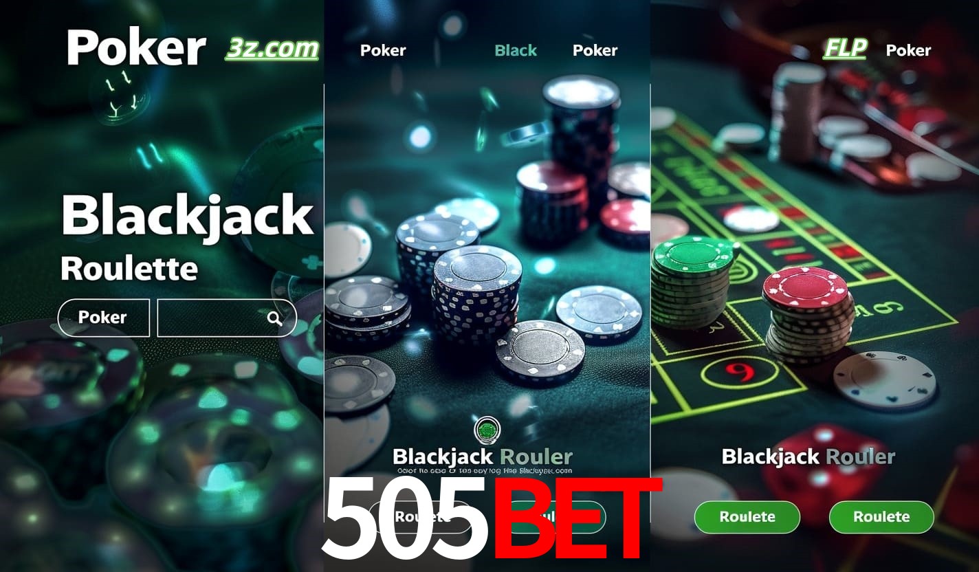 Cassino online 505bet com Poker, Blackjack e Roleta ao vivo para jogadores do Brasil