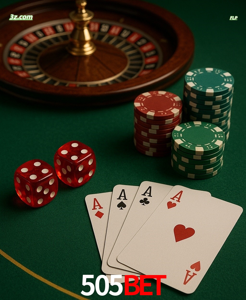 Cassino online 505bet com jogos de mesa: roleta, dados, pôquer e fichas